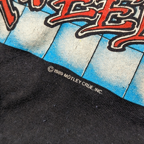 Vintage 80's Motley Crue Dr. Feelgood ROCK Concert T Shirt Size Large SSI Tag - Picture 6 of 8